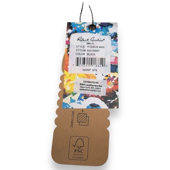 ROBERT GRAHAM HYDRUS MAX TOILETRY SHAVING DOPP TRAVEL BAG BLACK NWT MSRP $78 - Picture 3 of 11